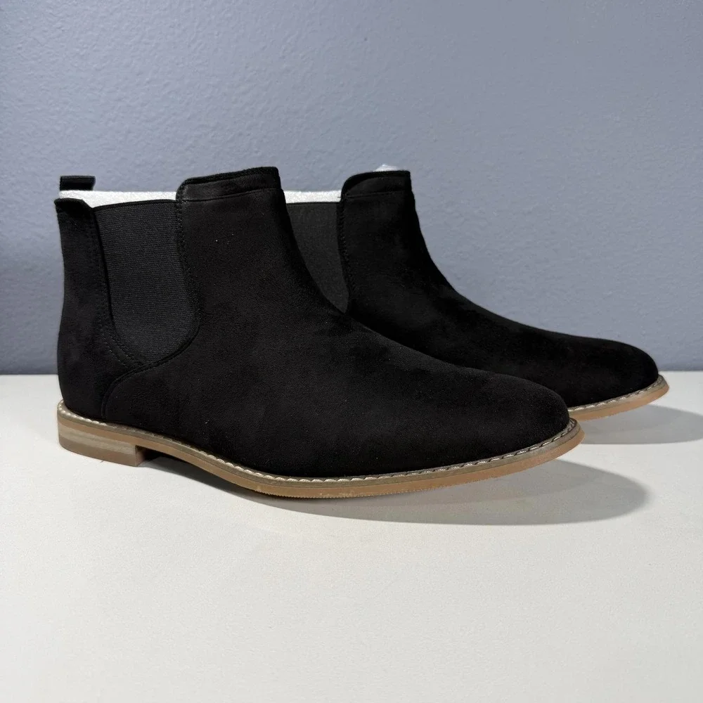Vance CO Men's‎ Black Suede Chelsea Boots Size 9W